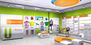 運(yùn)動鞋服專賣店展柜設(shè)計(jì)